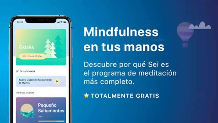 Sei Meditación y Sueño Fácil android App screenshot 3